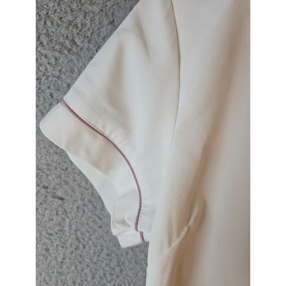 SS Weddings Beige Piped Pajama Shorts Set Small - Picture 12 of 15